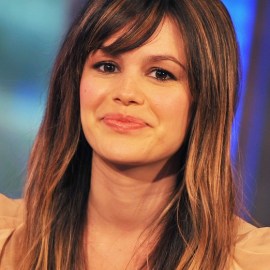 Rachel Bilson Long Straight Hairstyle with Wispy Bangs