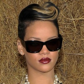 Rihanna Pompadour Hairstyle