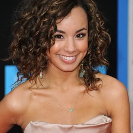 Savannah Jayde Medium Curly Hairstyle for Prom