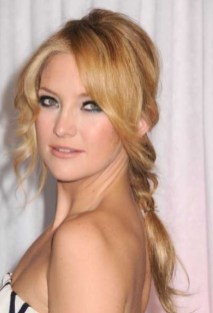Sexy Low Braided Hairstyle from Kate Hudson Sexy Low Braided Hairstyle