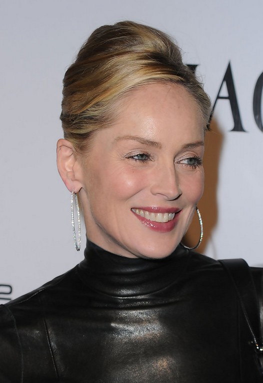 Sharon Stone Updo for Women Over 50