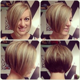 Short Asymmetrical Bob Haircut