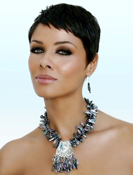 Short Black Pixie Cut for Black Women