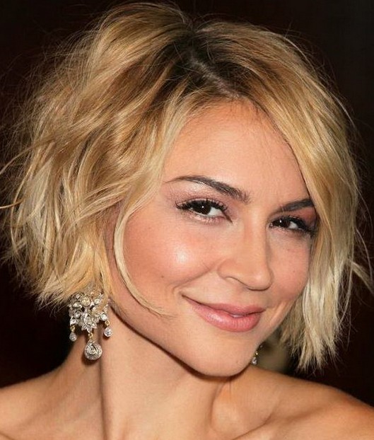 Short Bob - Feminine Short Wavy Curly Bob Hairstyle