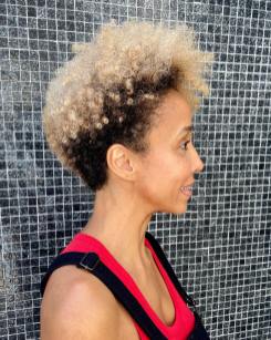 short curly Curly Pompadour short curly Curly Pompadour