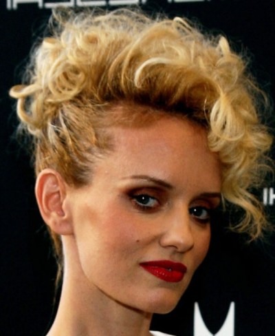 Short Curly Faux Hawk Hairstyle for women Short Curly Faux Hawk Hairstyle