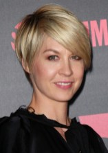 Short Hairstyle for 2025 - Sexy Short Haircut with Side Swept Bangs Sexy short blonde haircut with bangs for women