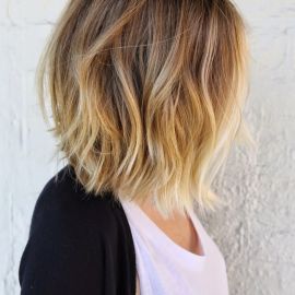 short ombre bob haircut 2016