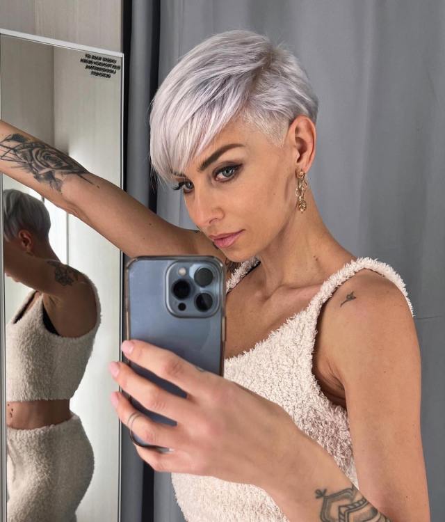 short pixie cut