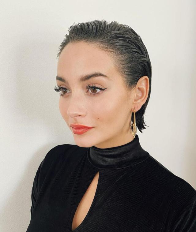 short Slicked Back hairstyle for women