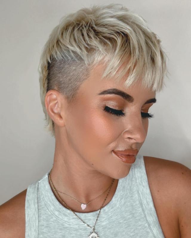 Short Under Cut with Bangs