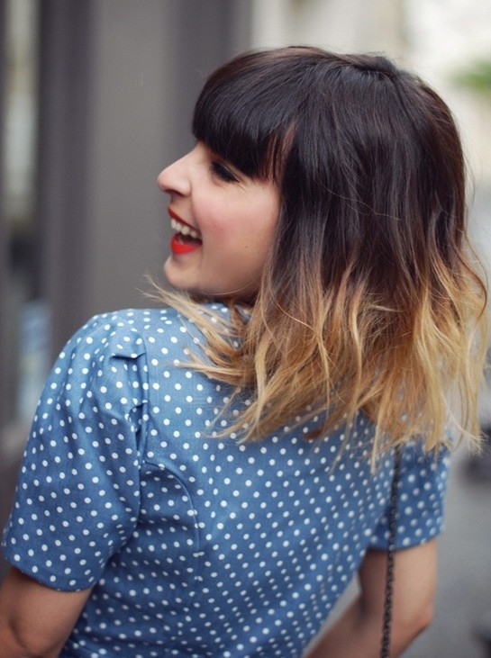 2015 Shoulder Length Brown to Blonde Ombre Hair