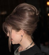 Side view of Bouffant hairstyle Side view of Bouffant hairstyle