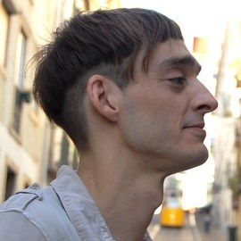 Side View of Cool Short Mushroom Haircut for Men
