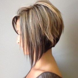 Side View of Graduated Bob Haircut