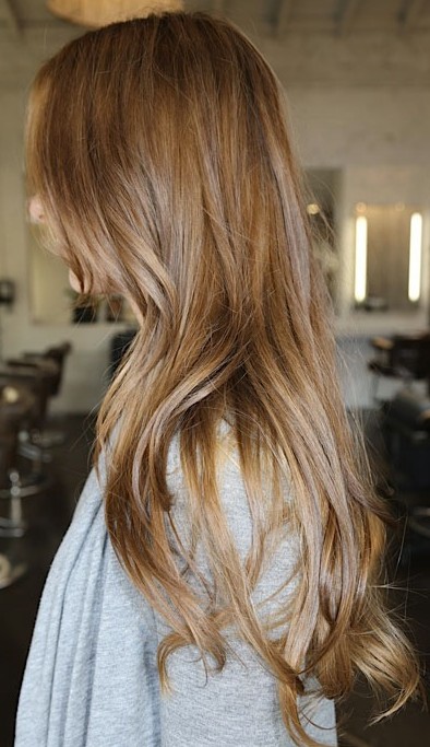 Side View of Long Sleek Hairstyles