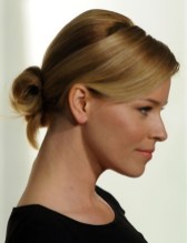 Side View of Loose Bun Updo Side View of Loose Bun Updo