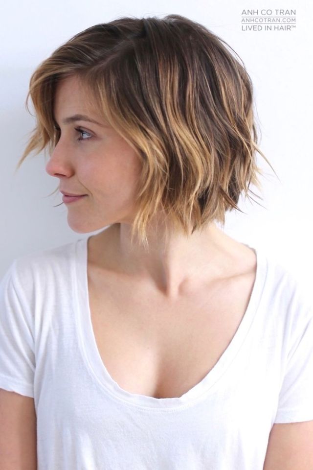 side view of short hairstyle
