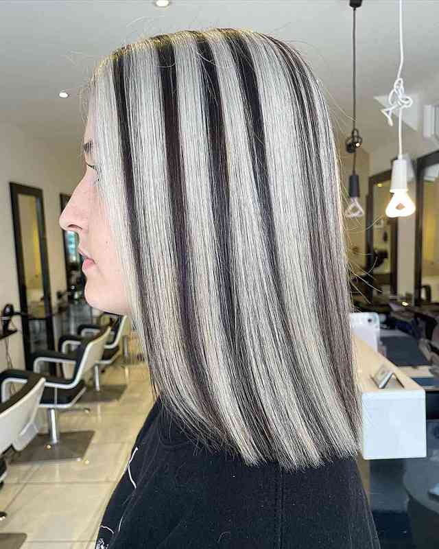 Skunk Stripe Hair styles 11