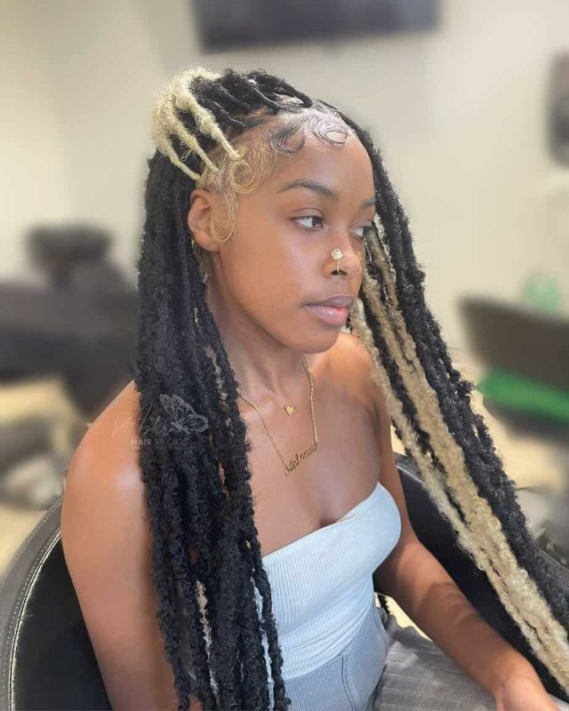 Skunk Stripe Hair styles 13
