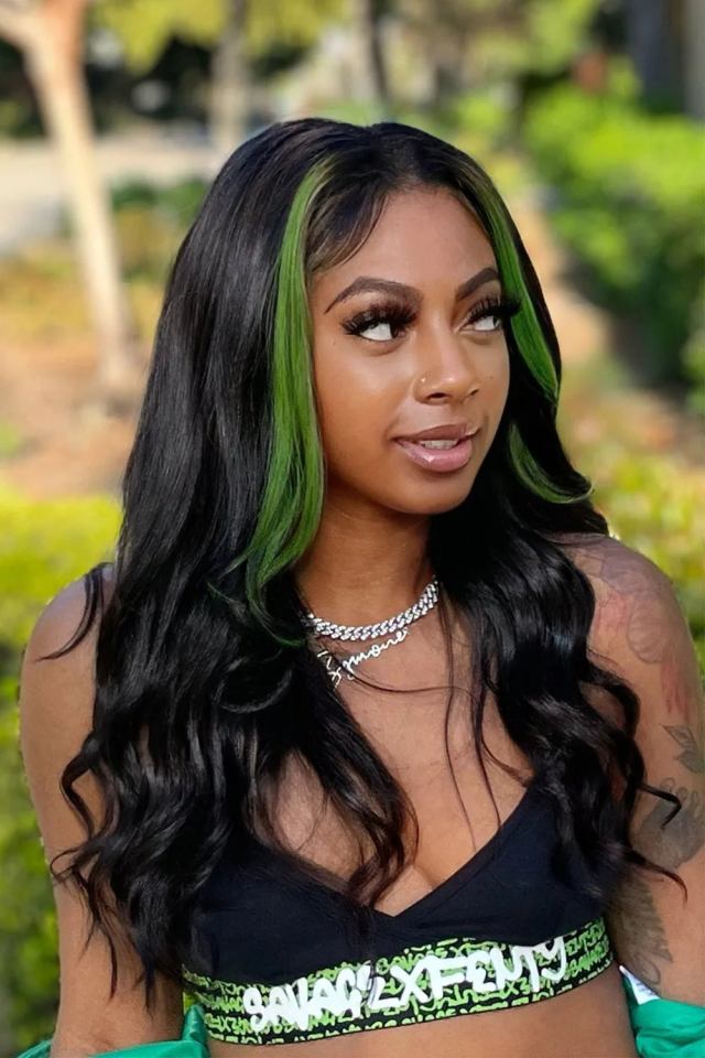 Skunk Stripe Hair styles 14