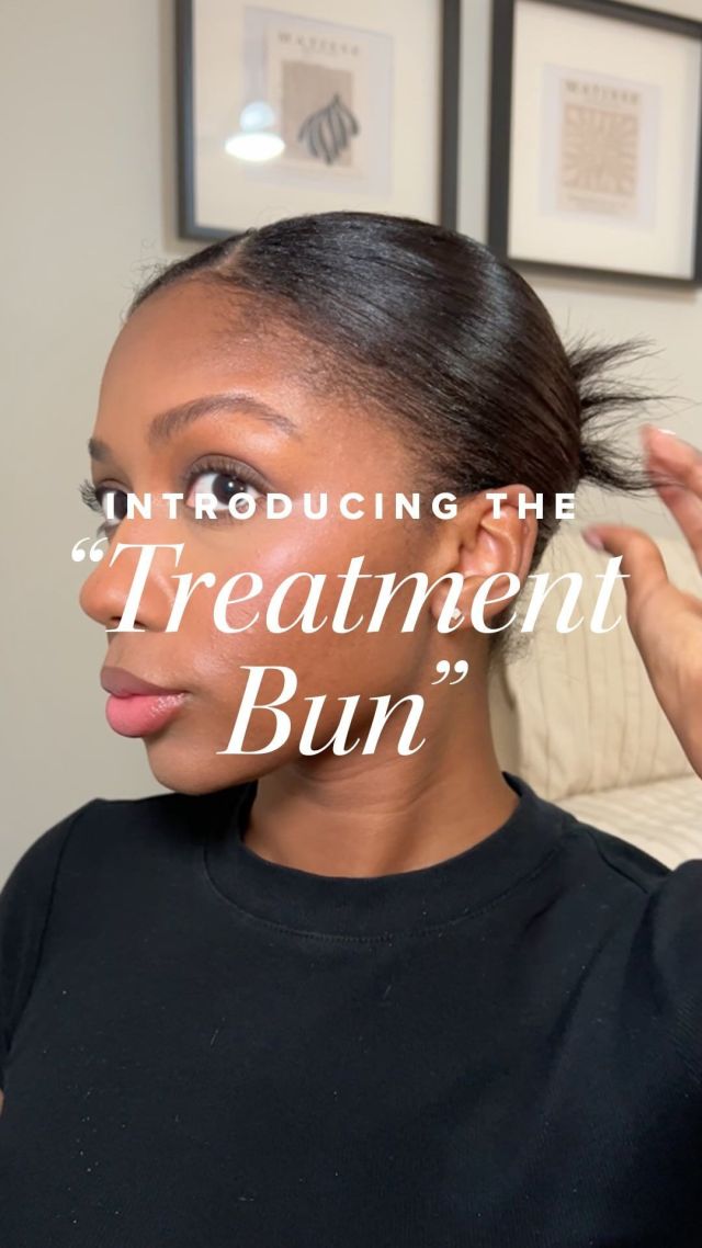 Slicked Back Treatment Bun