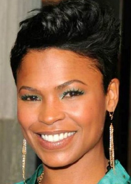 Spiked Short Black Hairstyle
