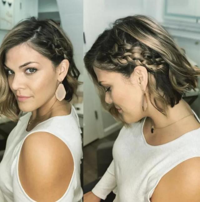 Stacked Side Dutch Braids