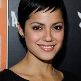 Sylvia Brindis Short Sleek Black Pixie Cut