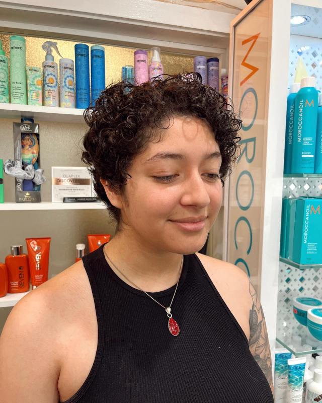 Textured Curly Pixie