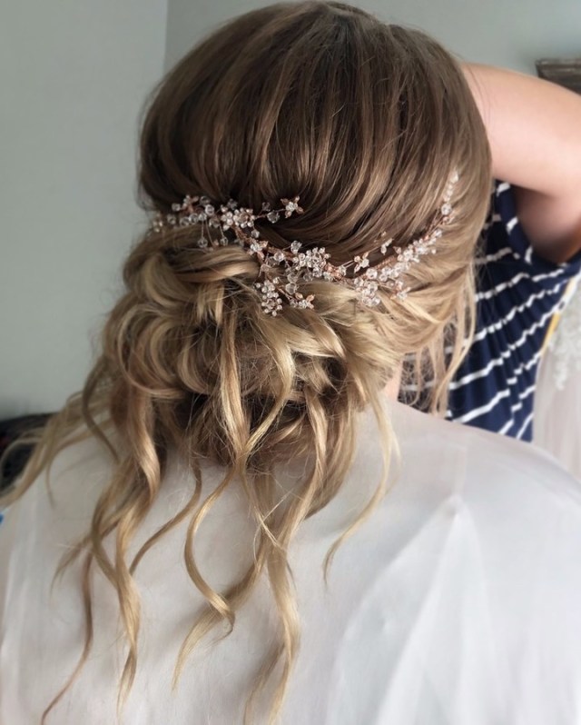 The Romantic Floral Accented Bun
