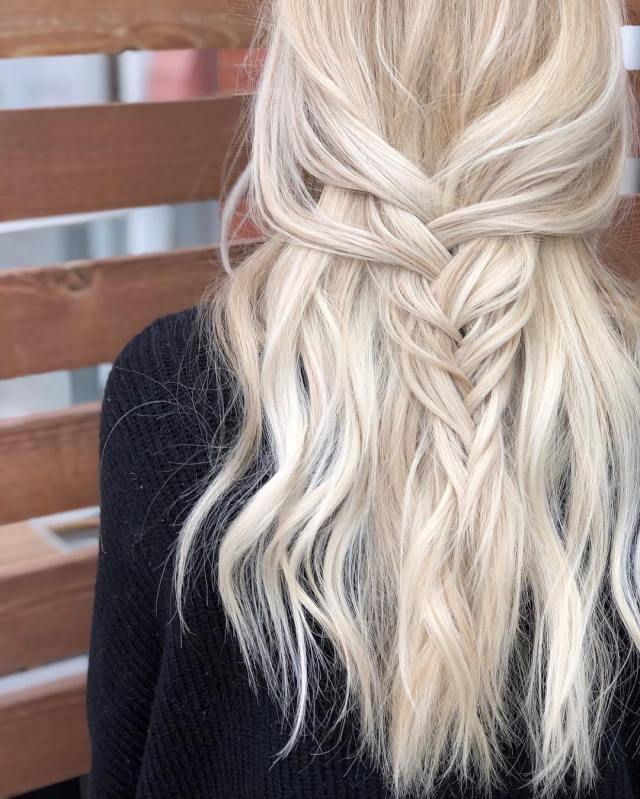 The Soft Twisted Half Braid Look