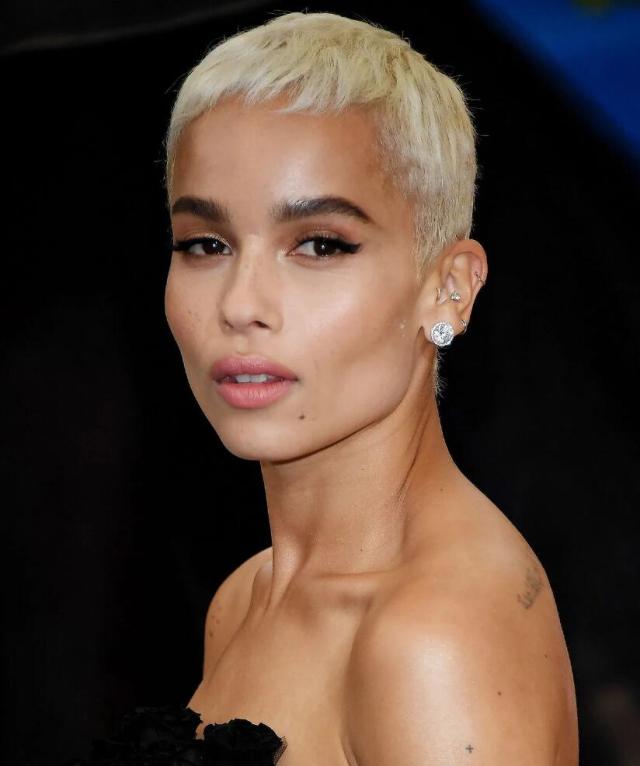 very short pixie cut