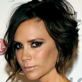 Victoria Beckham Messy Haircut