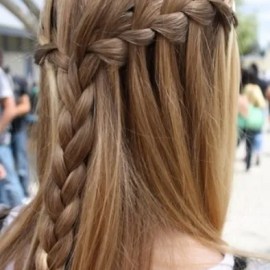 Waterfall Braid for Girls