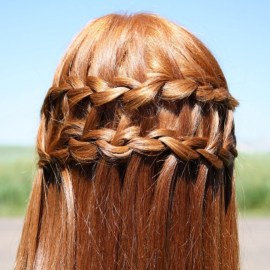 Double Waterfall Braid Hair Styles - Elegant Cascade Braid for Women