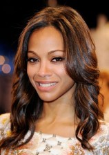 Zoe Saldana Sexy Long Wavy Hairstyles Zoe Saldana Long Wavy Hairstyles